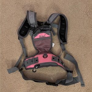 Pink and Gray Ski Harness